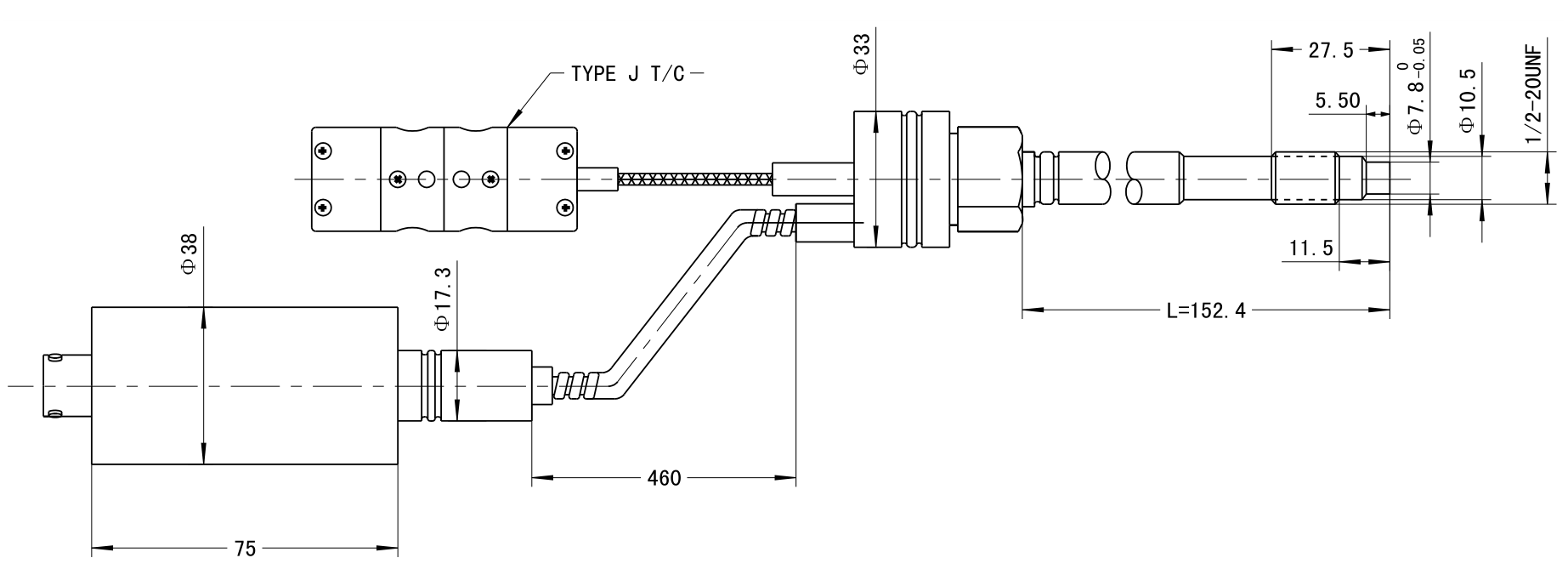 PTL124B-T尺寸圖 PTL124B-T尺寸圖
